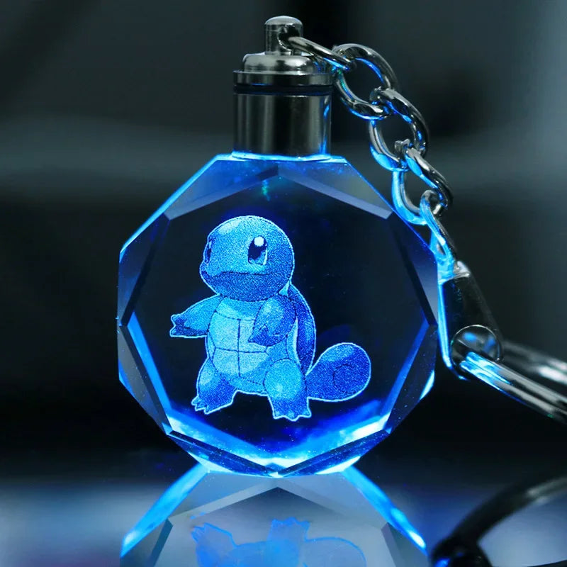 Llavero Pokémon de cristal con luz