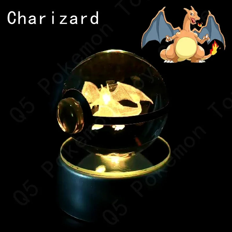3D Pokemon Crystal Ball 7CM//5CM