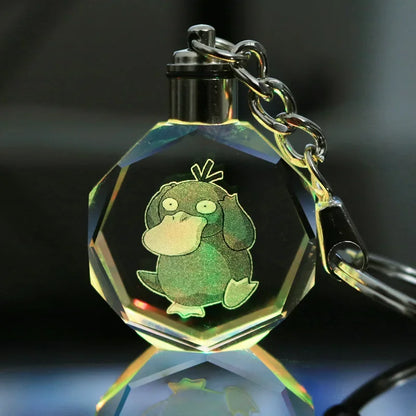 Llavero Pokémon de cristal con luz