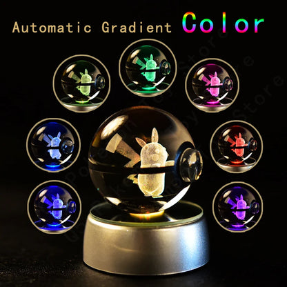 3D Pokemon Crystal Ball 7CM//5CM