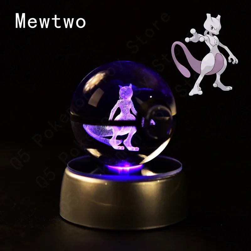 3D Pokemon Crystal Ball 7CM//5CM