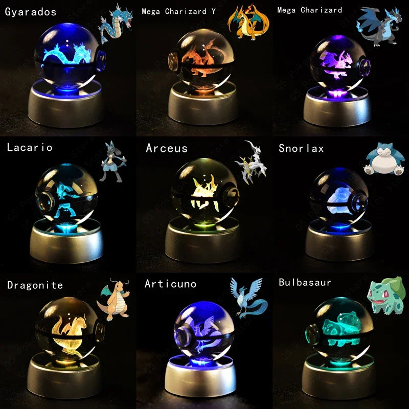 3D Pokemon Crystal Ball 7CM//5CM