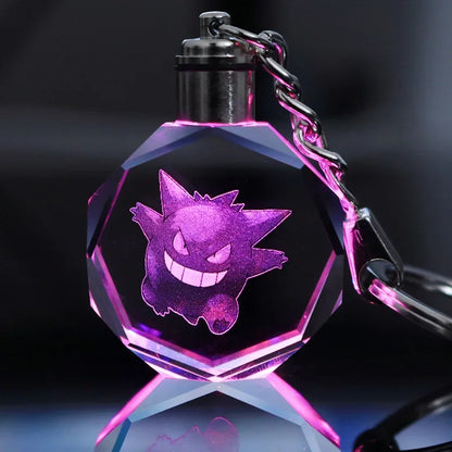 Llavero Pokémon de cristal con luz