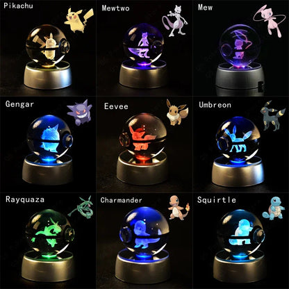 3D Pokemon Crystal Ball 7CM//5CM