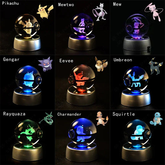 3D Pokemon Crystal Ball 7CM//5CM