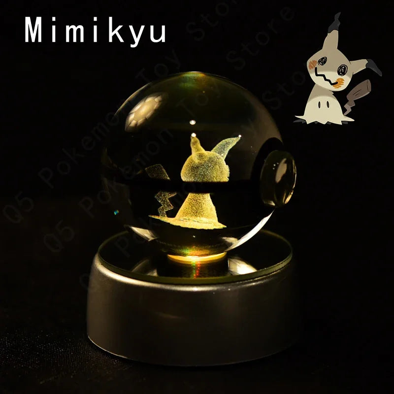 3D Pokemon Crystal Ball 7CM//5CM