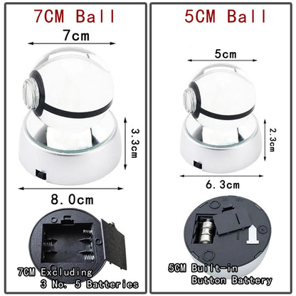 3D Pokemon Crystal Ball 7CM//5CM