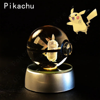 3D Pokemon Crystal Ball 7CM//5CM
