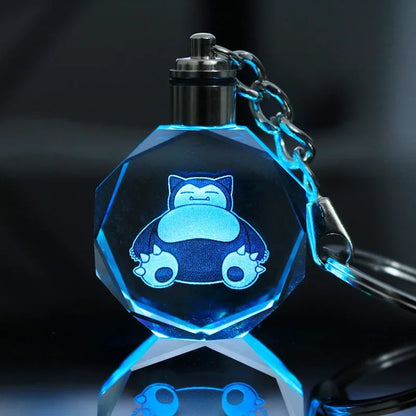 Llavero Pokémon de cristal con luz
